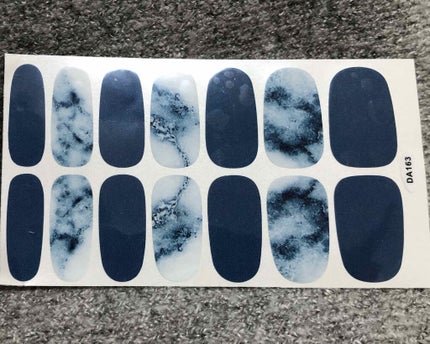 ネイルシール/Qoo10/ネイルシールを使ったクチコミ(1枚目)