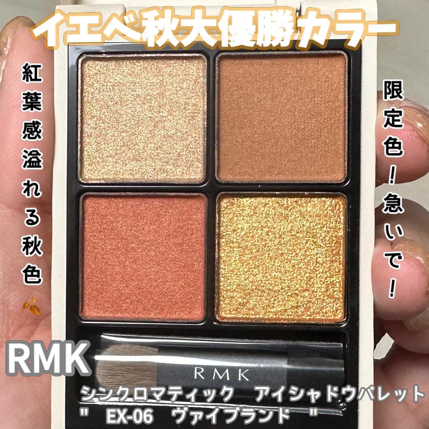 RMK シンクロマティック アイシャドウパレット/RMK/アイシャドウパレットを使ったクチコミ(1枚目)