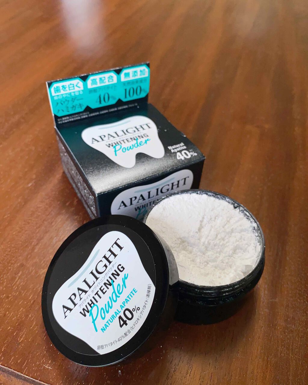 アパライト ホワイトニングパウダー/ブレーンコスモス/歯磨き粉を使ったクチコミ（2枚目）