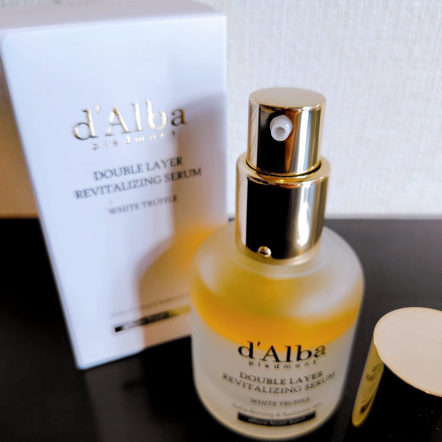 ホワイトトリュフダブルレイヤーリバイタライジングセラム/ダルバ/美容液を使ったクチコミ(3枚目)