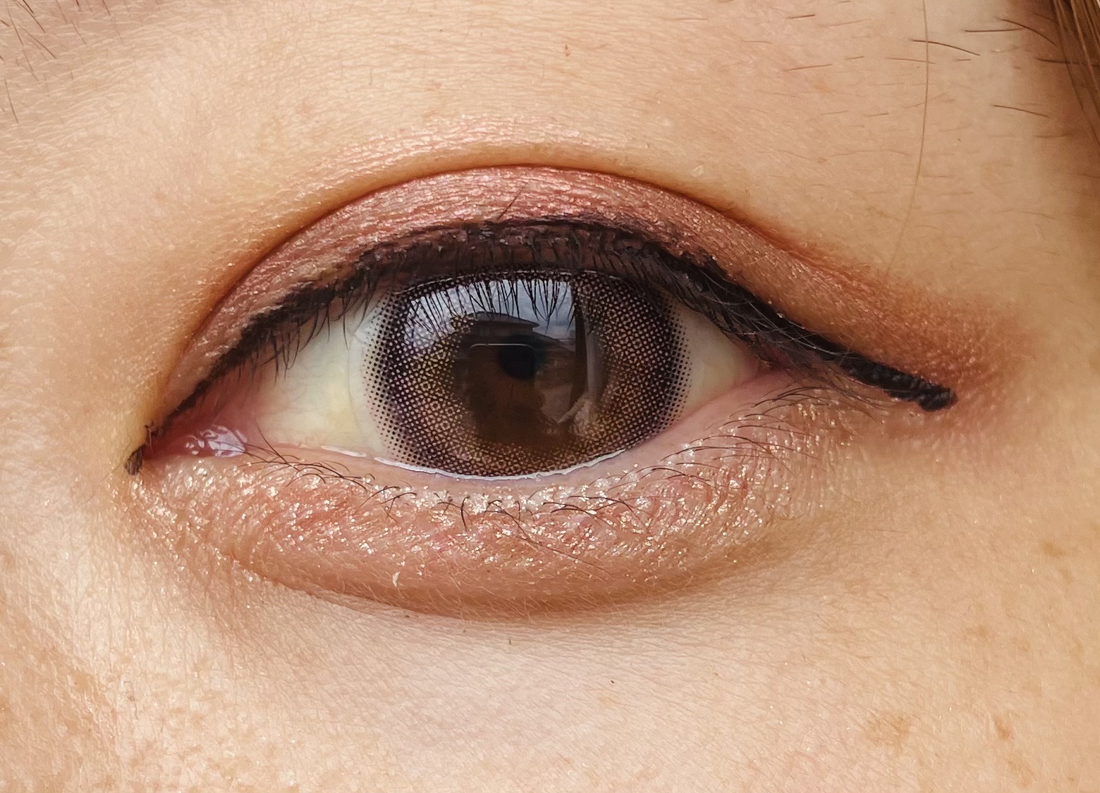 ベルベットライナー 02 ボルドーブラック/LUMIURGLAS/リキッドアイライナーを使ったクチコミ（3枚目）