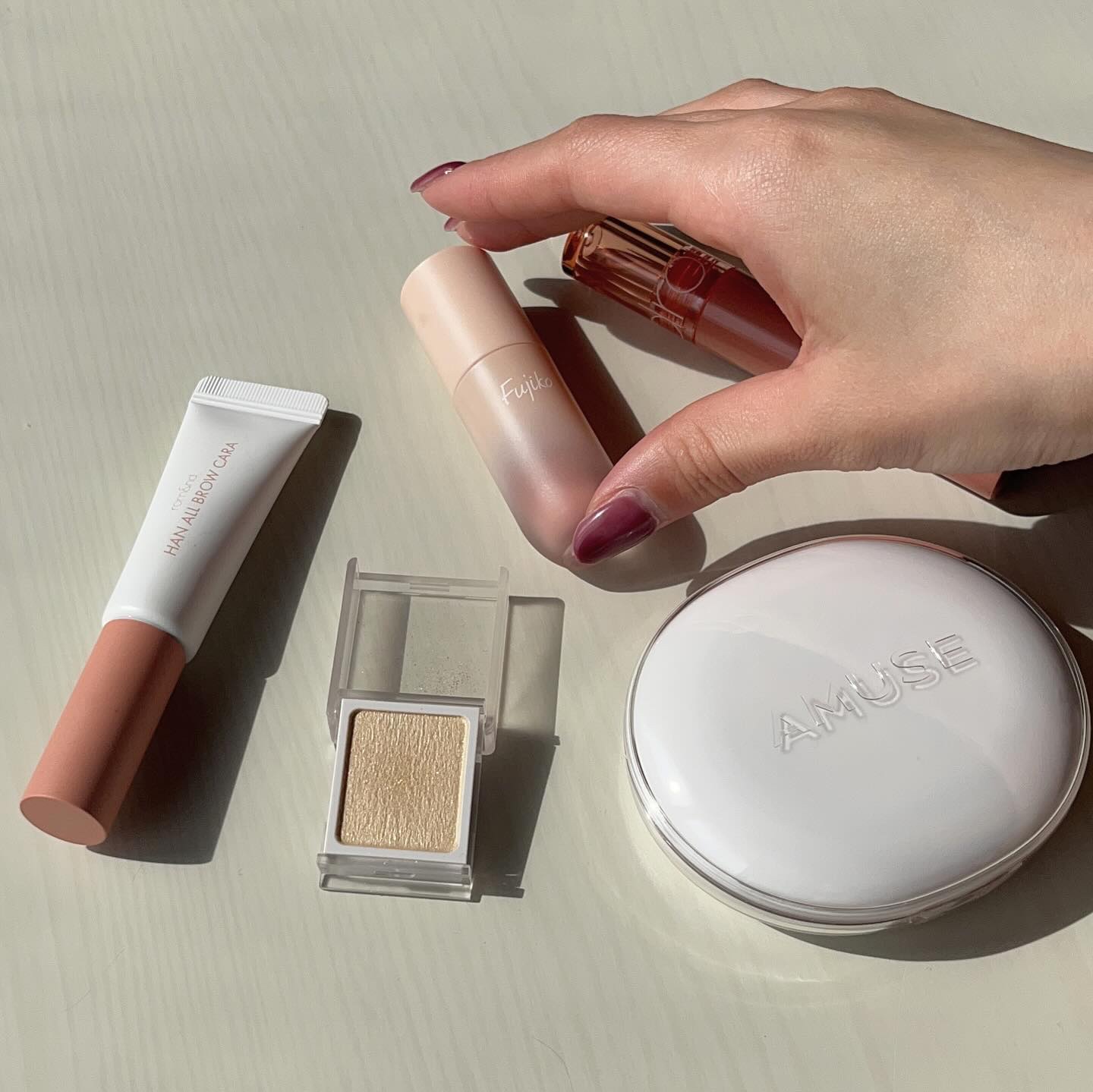 ⽔彩チーク 01 マイスイートピンク/Fujiko/リキッドチークを使ったクチコミ（3枚目）