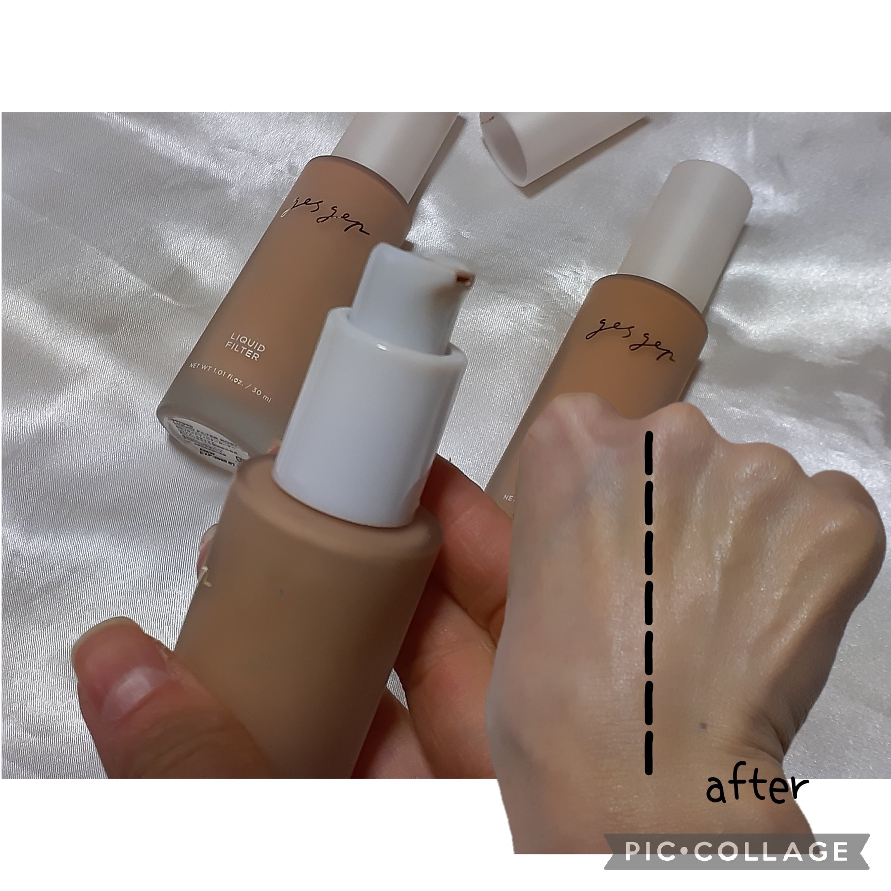 GGリキッドフィルター/gesgep/リキッドファンデーションを使ったクチコミ（3枚目）