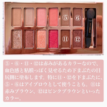 バレンタインボックス3ローズモーメント/VAVI MELLO/アイシャドウパレットを使ったクチコミ(6枚目)