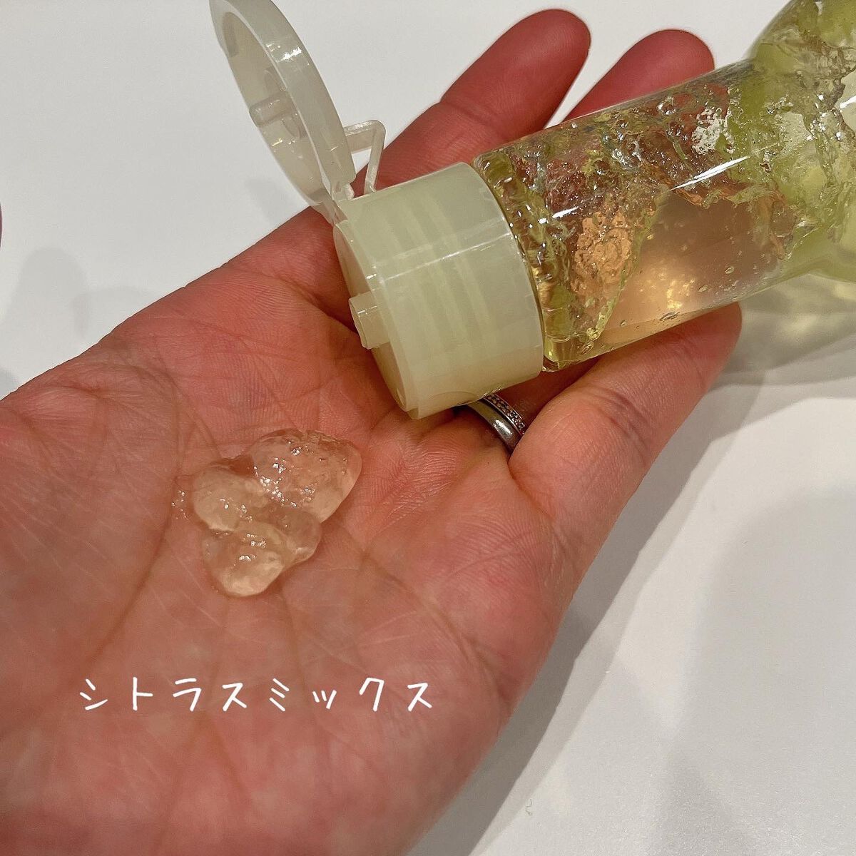 クレンジングジュレ カシスミックス/cocoroagaru/クレンジングジェルを使ったクチコミ（3枚目）