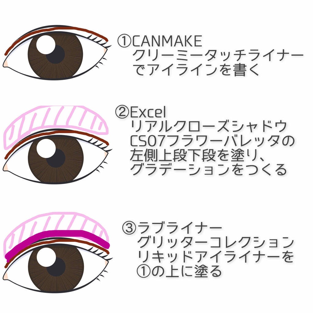 クリーミータッチライナー/キャンメイク/ジェルアイライナーを使ったクチコミ(2枚目)