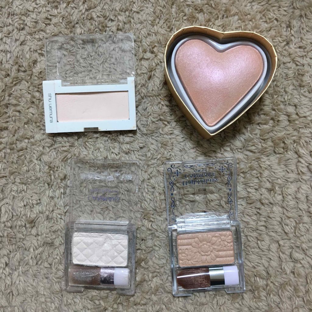 ハイライター/キャンメイク/パウダーハイライトを使ったクチコミ(1枚目)