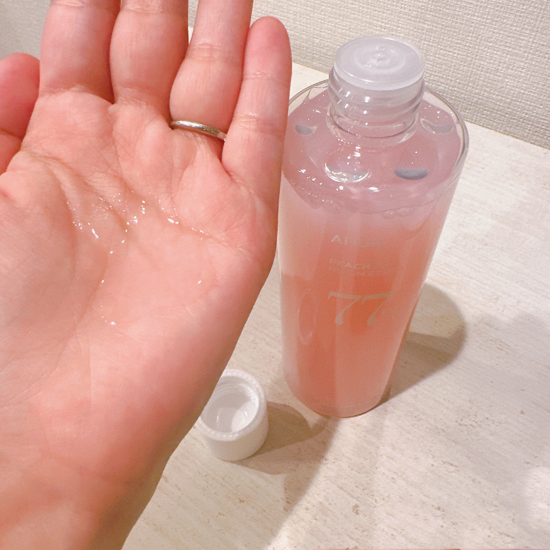 桃77％ナイアシンエッセンストナー 250ml/Anua/化粧水を使ったクチコミ（3枚目）