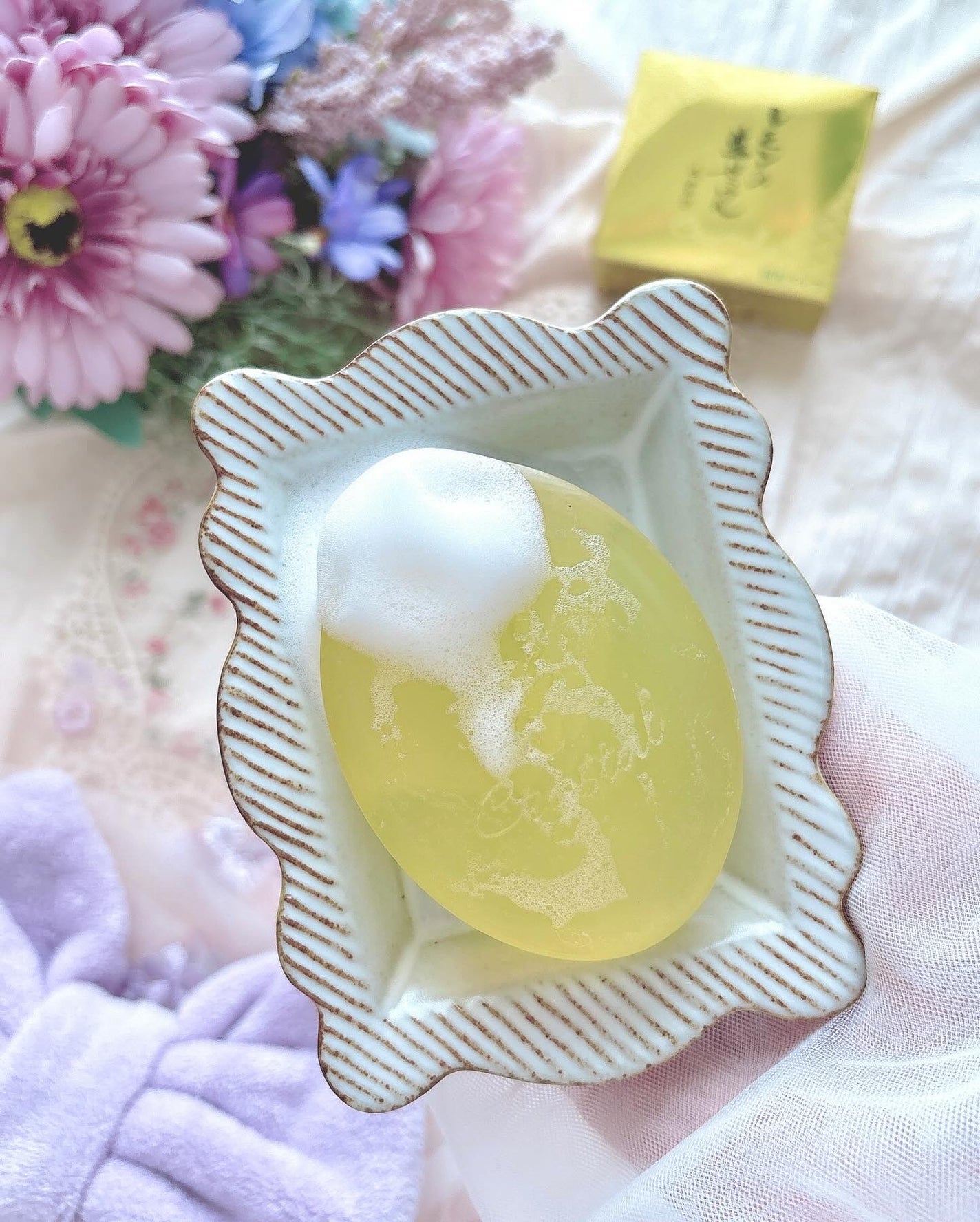 レモンの生せっけん固形タイプ/美香柑/洗顔石鹸を使ったクチコミ(8枚目)