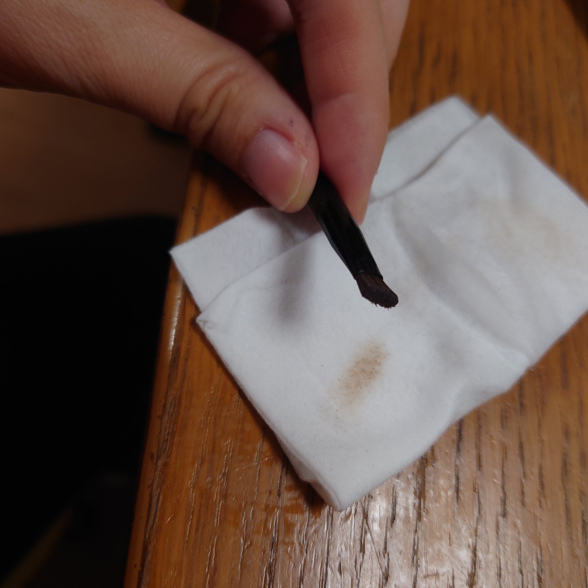 メイクブラシクリーナーシート/セリア/その他化粧小物を使ったクチコミ（3枚目）