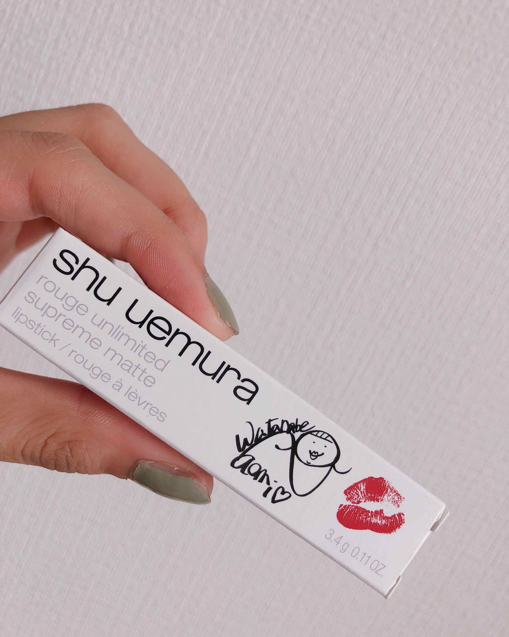ルージュ アンリミテッド マット/shu uemura/口紅を使ったクチコミ（1枚目）