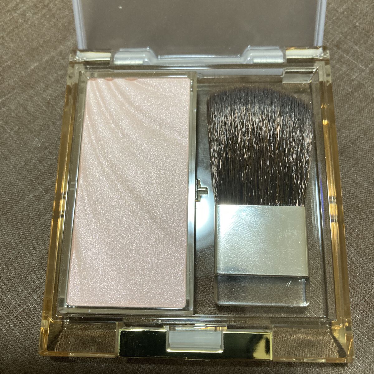 excel ドレープド シマーグロウのクチコミ「ずっと気になってたexcelのハイライト！
年齢的にあまりツヤツヤ、キラキラ過ぎるのは好まない.....」（2枚目）