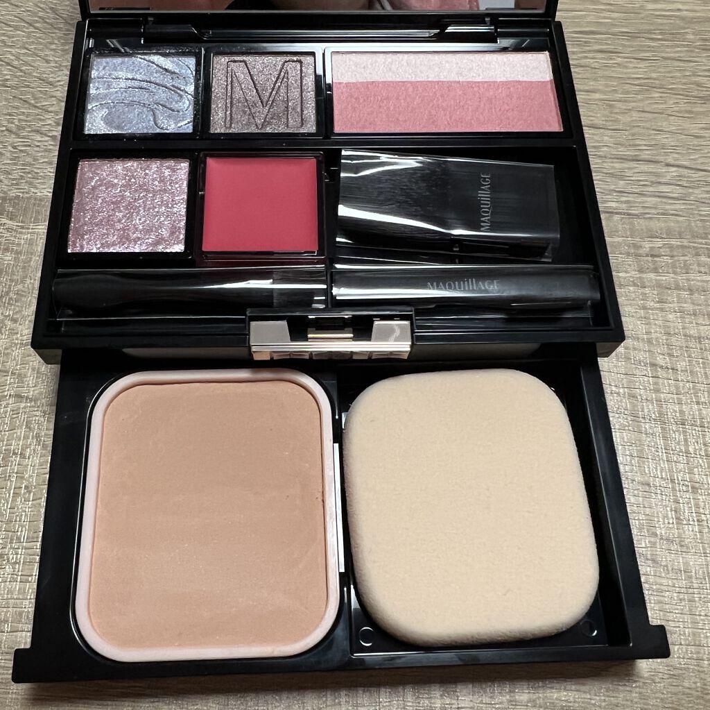 ドラマティックアイカラー (パウダー)/(クリーム) BL253 ブループラネットミルク (パール)(限定 )/マキアージュ/アイシャドウパレットを使ったクチコミ（1枚目）