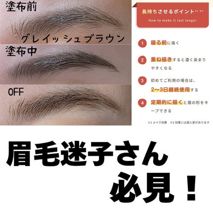 メークソリューション アイブロウティント/メークソリューション/眉ティントを使ったクチコミ(1枚目)