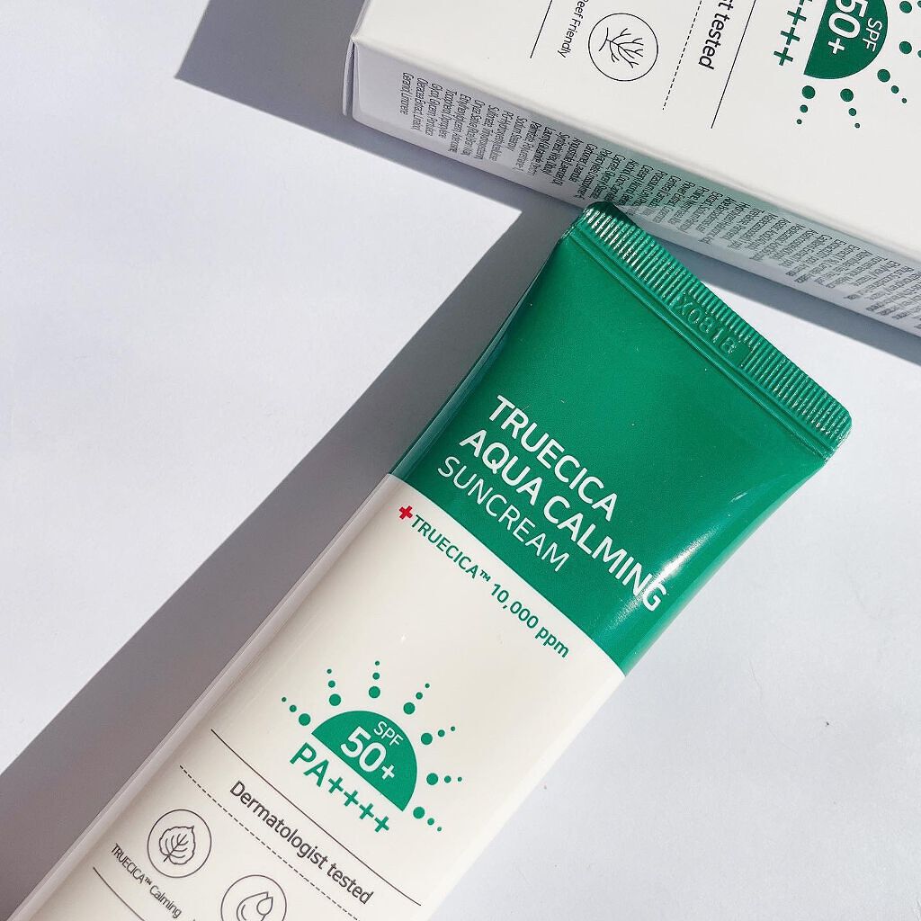 TRUECICA アクアカーミング日焼け止め/SOME BY MI/日焼け止めクリームを使ったクチコミ（1枚目）