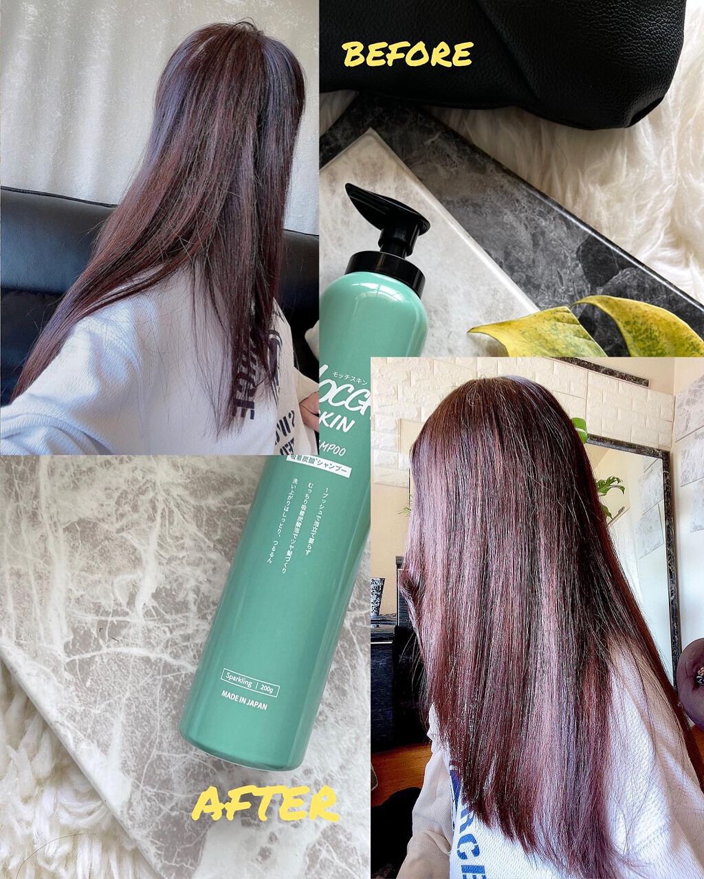 吸着スパークリングシャンプー /MoccHi SKIN/市販シャンプーを使ったクチコミ(3枚目)