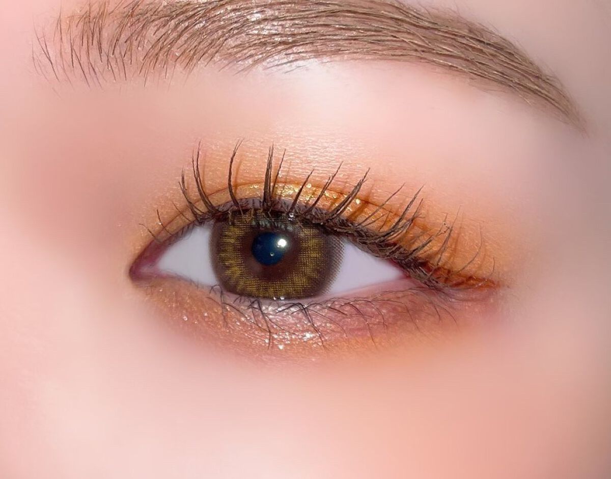 ダイヤモンドシリーズ 星空リキッドアイシャドウ OR 01 マットオレンジ/ZEESEA/リキッドアイシャドウを使ったクチコミ（2枚目）