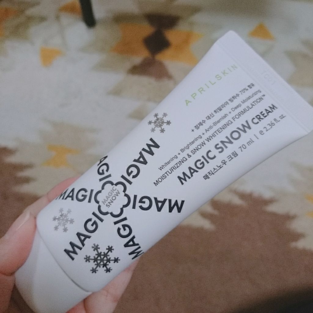 MAGIC SNOW CREAM/APRILSKIN/フェイスクリームを使ったクチコミ(1枚目)