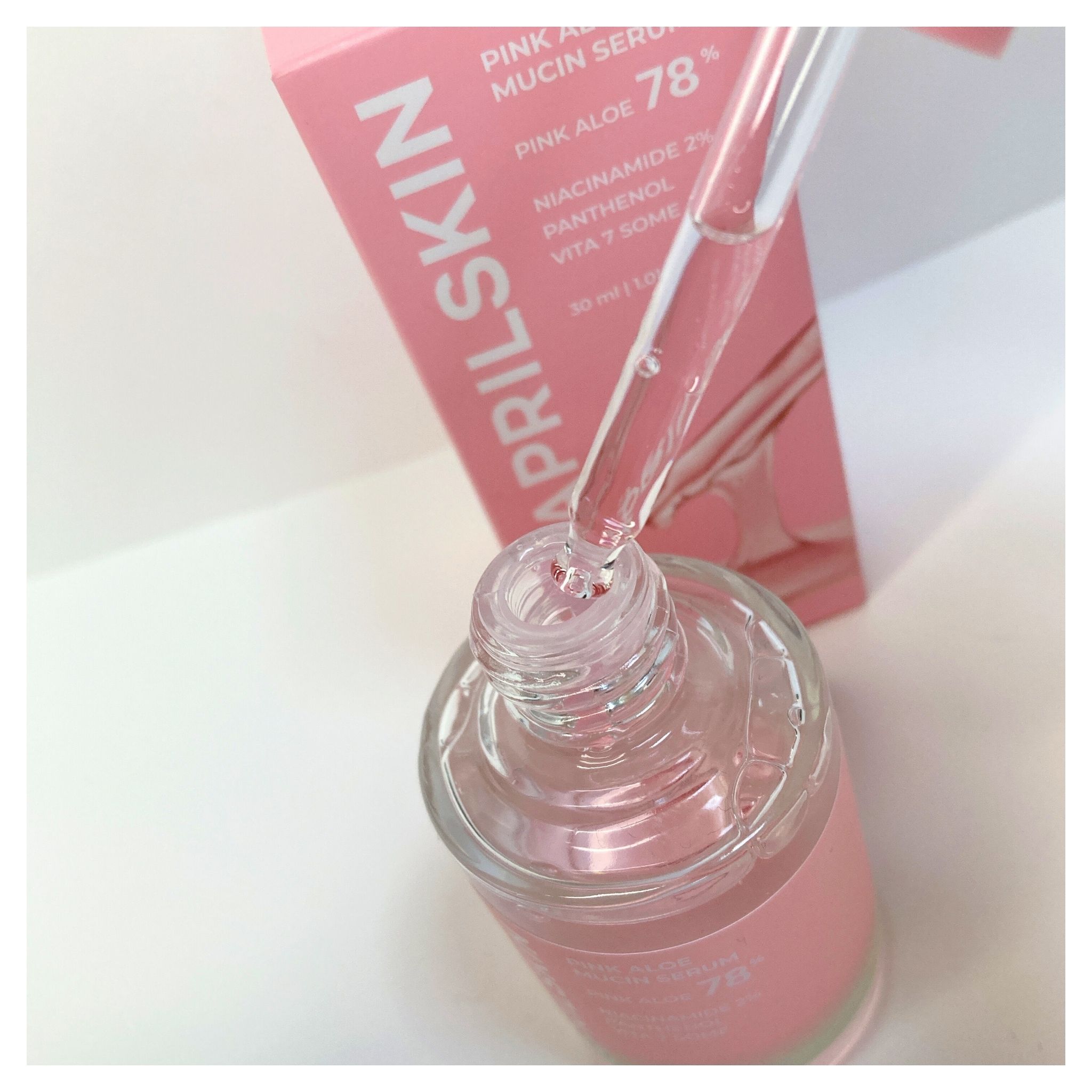 ピンクアロエムチンセラム/APRILSKIN/美容液を使ったクチコミ（2枚目）