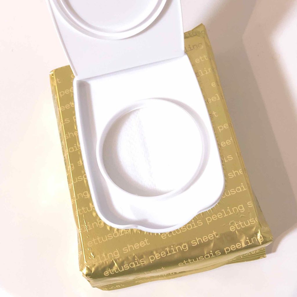 ふきとりピーリングシートN/ettusais/ピーリングを使ったクチコミ（2枚目）