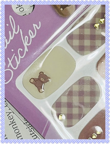 ジェルネイルシール/キャンドゥ/ネイルシールを使ったクチコミ(2枚目)