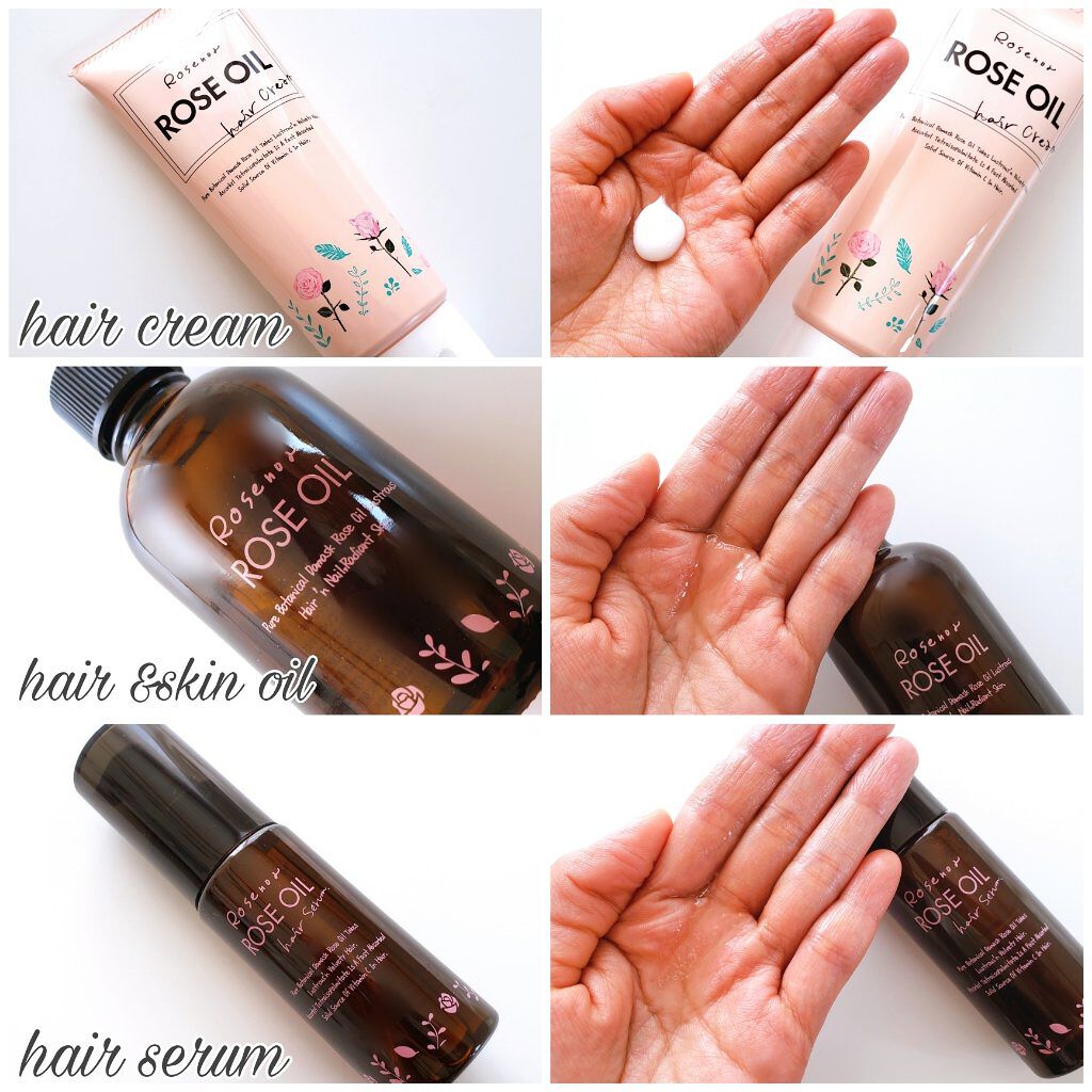 ロゼノア　ローズオイル/黒ばら本舗/ヘアオイルを使ったクチコミ（2枚目）