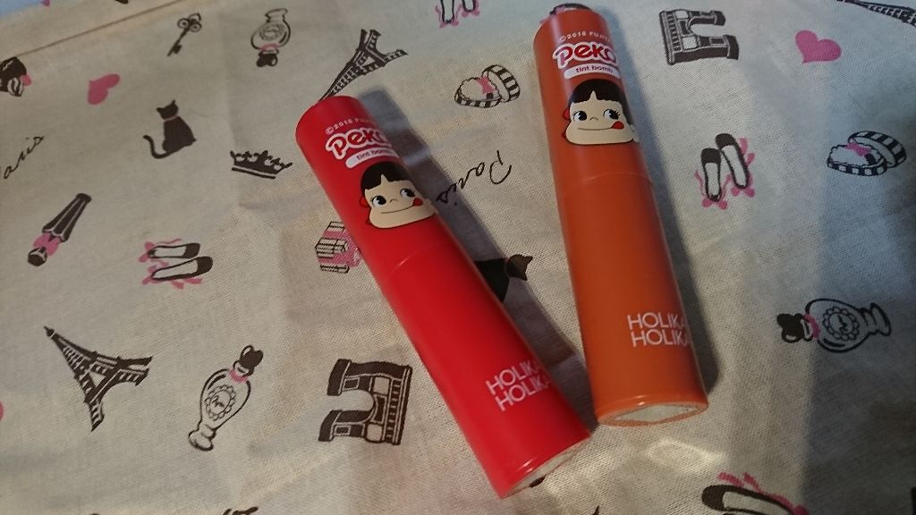 スイートペコエディション ウォータードロップ ティント バーム 04/HOLIKA HOLIKA/口紅を使ったクチコミ（1枚目）