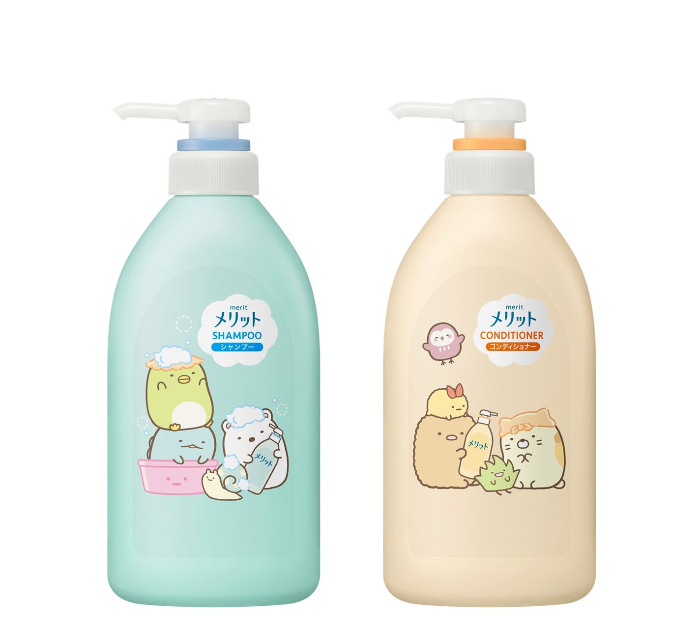 シャンプー/コンディショナー すみっコぐらしスペシャルデザインボトル(ポンプペア各440ml×2)