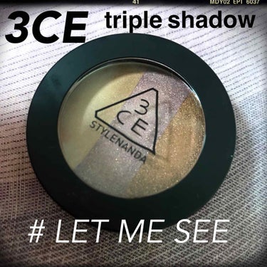 3CE TRIPLE SHADOW/3CE/アイシャドウパレットを使ったクチコミ（1枚目）