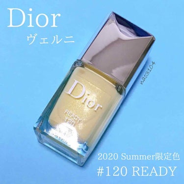 Dior ディオール ヴェルニ (サマー コレクション2020 限定色)のクチコミ「＊#Dior #ディオール＊
✔︎#ヴェルニ
ネイルエナメル
/ 120 #READY #レデ.....」（2枚目）