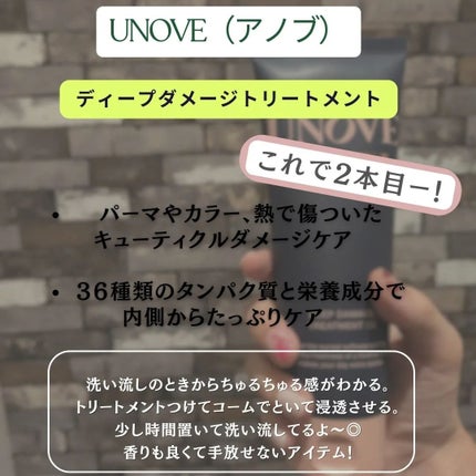 ディープダメージトリートメントEX/UNOVE/洗い流すヘアトリートメントを使ったクチコミ(2枚目)
