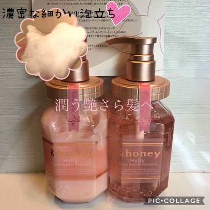 &honey Melty モイストリペア シャンプー1.0/モイストリペア ヘアトリートメント2.0/&honey/市販シャンプーを使ったクチコミ(1枚目)