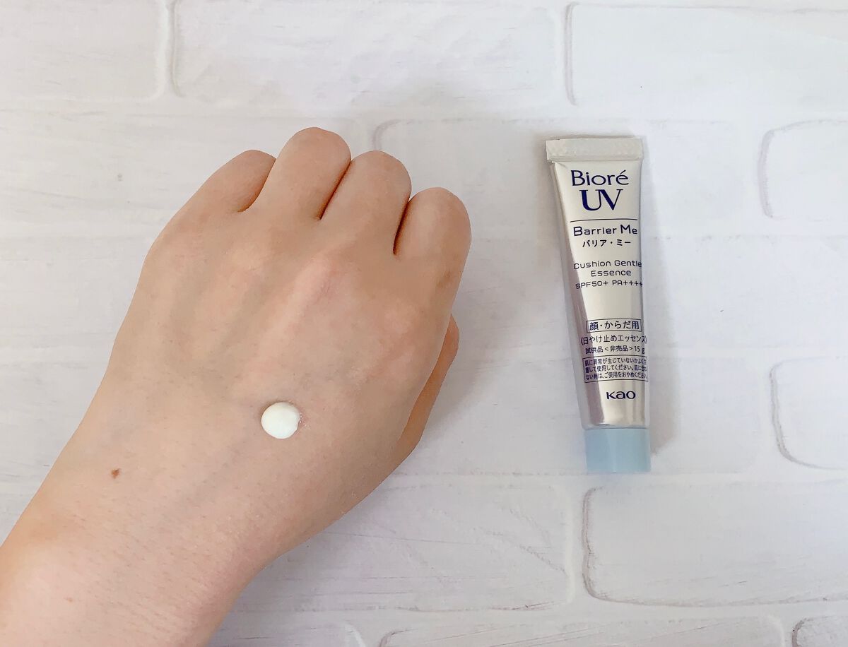 ビオレUV バリアミー クッションジェントルエッセンス /ビオレ/日焼け止めクリームを使ったクチコミ(4枚目)