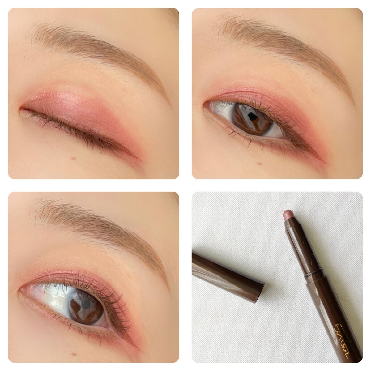 グリームオンフィットシャドウ/excel/スティックアイシャドウを使ったクチコミ(2枚目)