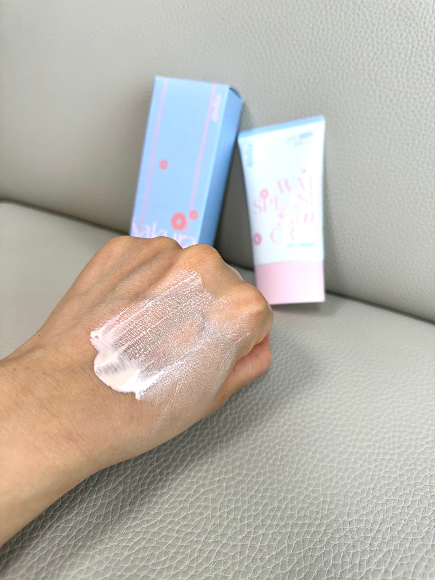 ウォータースプラッシュサンクリーム セラミド/espoir/日焼け止めクリームを使ったクチコミ(2枚目)