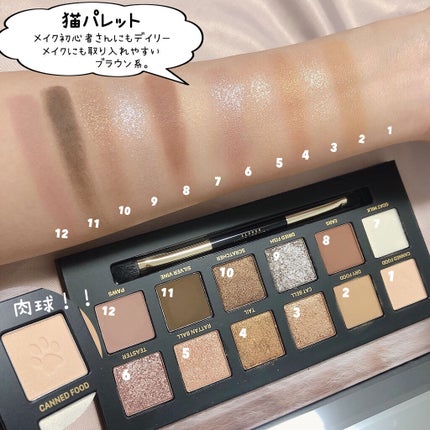 エクスプローラ12色 動物アイシャドウパレット/PERFECT DIARY/アイシャドウパレットを使ったクチコミ(4枚目)