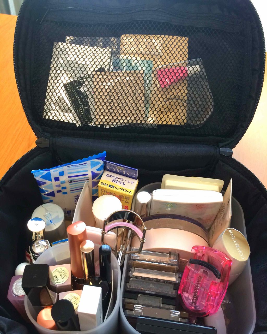 ナイロンメイクボックス・M/無印良品/化粧ポーチを使ったクチコミ(1枚目)