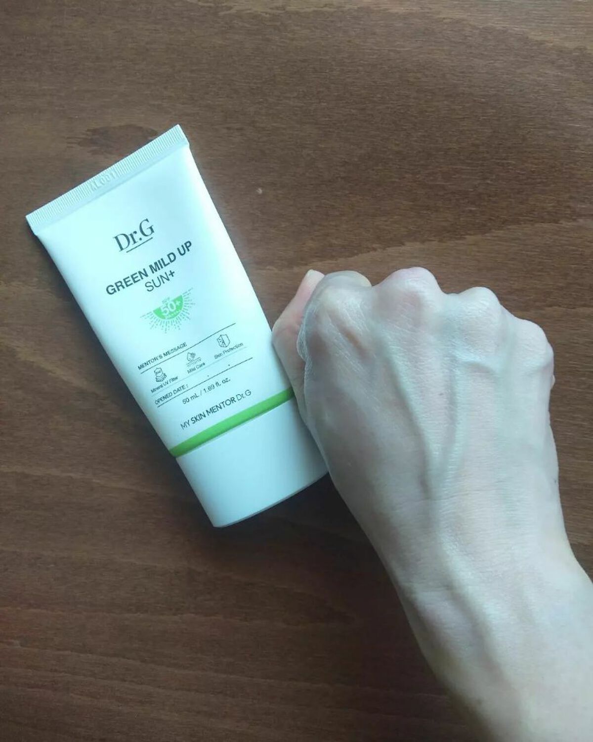 グリーンマイルドアップサンプラス/Dr.G/日焼け止めクリームを使ったクチコミ（3枚目）