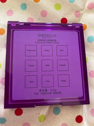  诗蒂娅九色眼影盘 (9 Colors Eye Shadow Palette)/SHEDELLA/アイシャドウパレットを使ったクチコミ（3枚目）