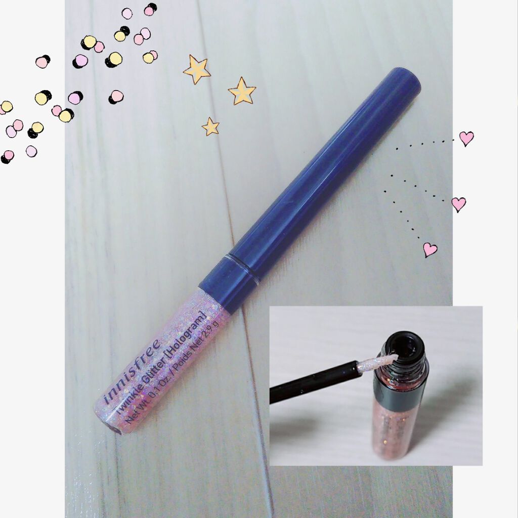 トゥインクル グリッター 1/innisfree/リキッドアイライナーを使ったクチコミ（2枚目）