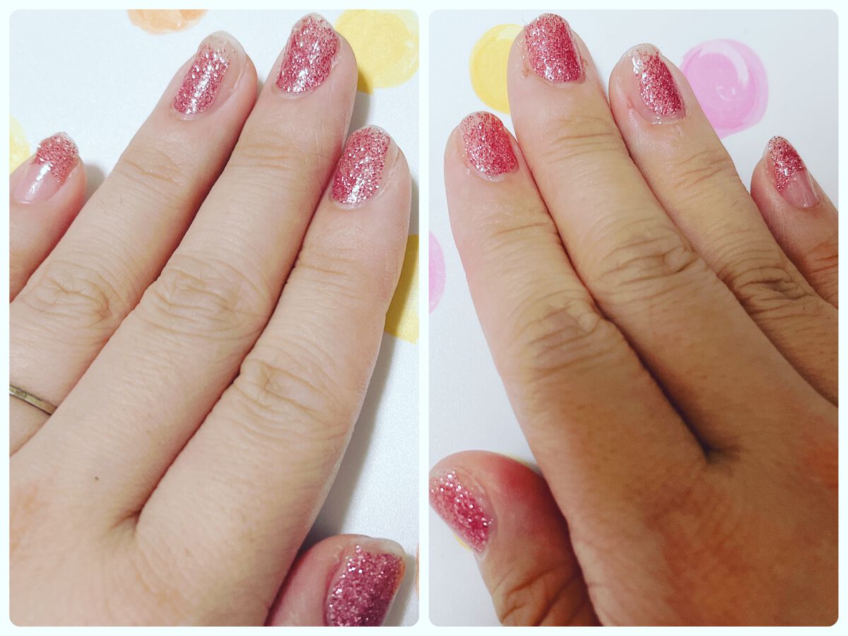 貼るジェルネイル/セリア/ネイルシールを使ったクチコミ(1枚目)