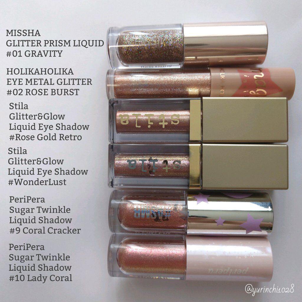 シュガー トゥインクル リキッド シャドウ/PERIPERA/リキッドアイシャドウを使ったクチコミ（2枚目）