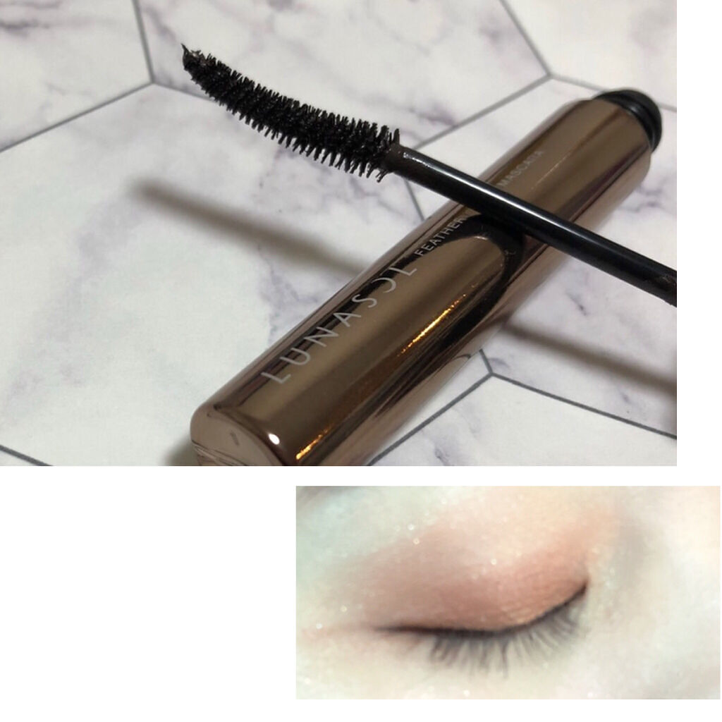 フェザリーラッシュマスカラ 02 Brownish Black/LUNASOL/マスカラを使ったクチコミ（3枚目）