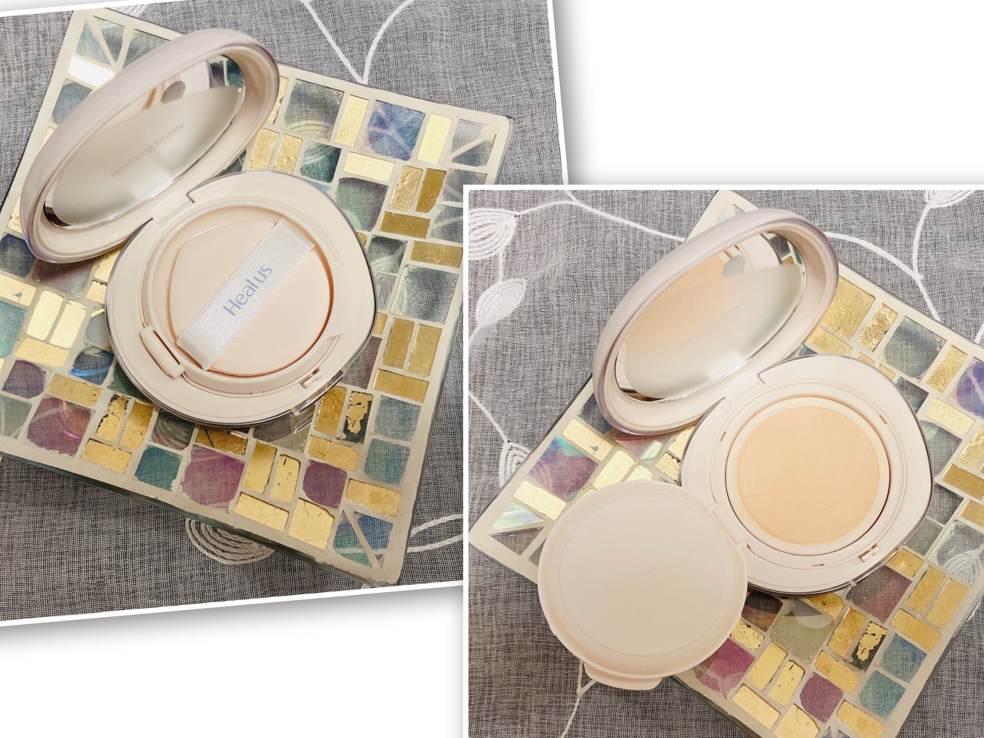 ブリージンググロークッション/Healus/クッションファンデーションを使ったクチコミ(2枚目)