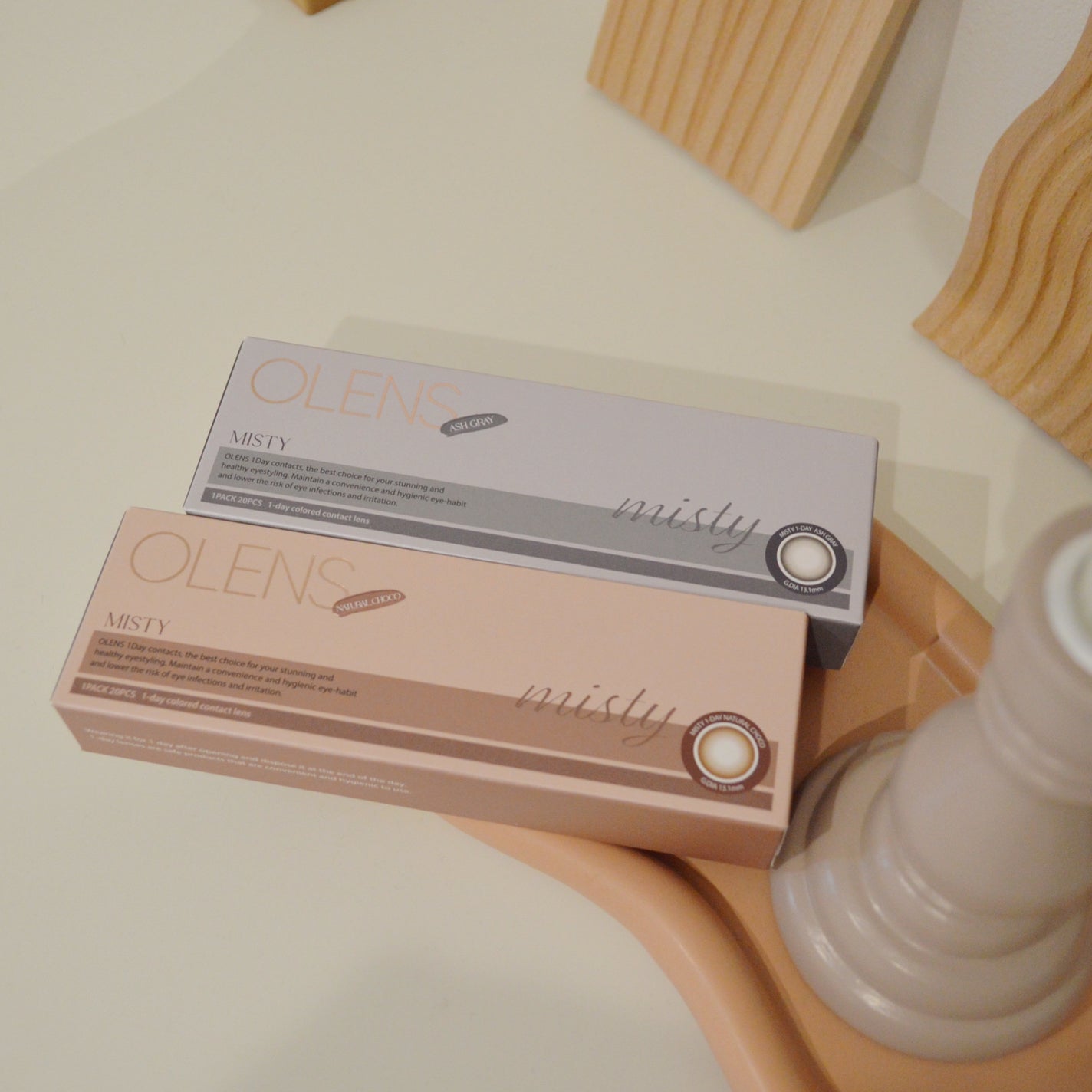 ミスティワンデー/OLENS/カラーコンタクトレンズを使ったクチコミ(5枚目)