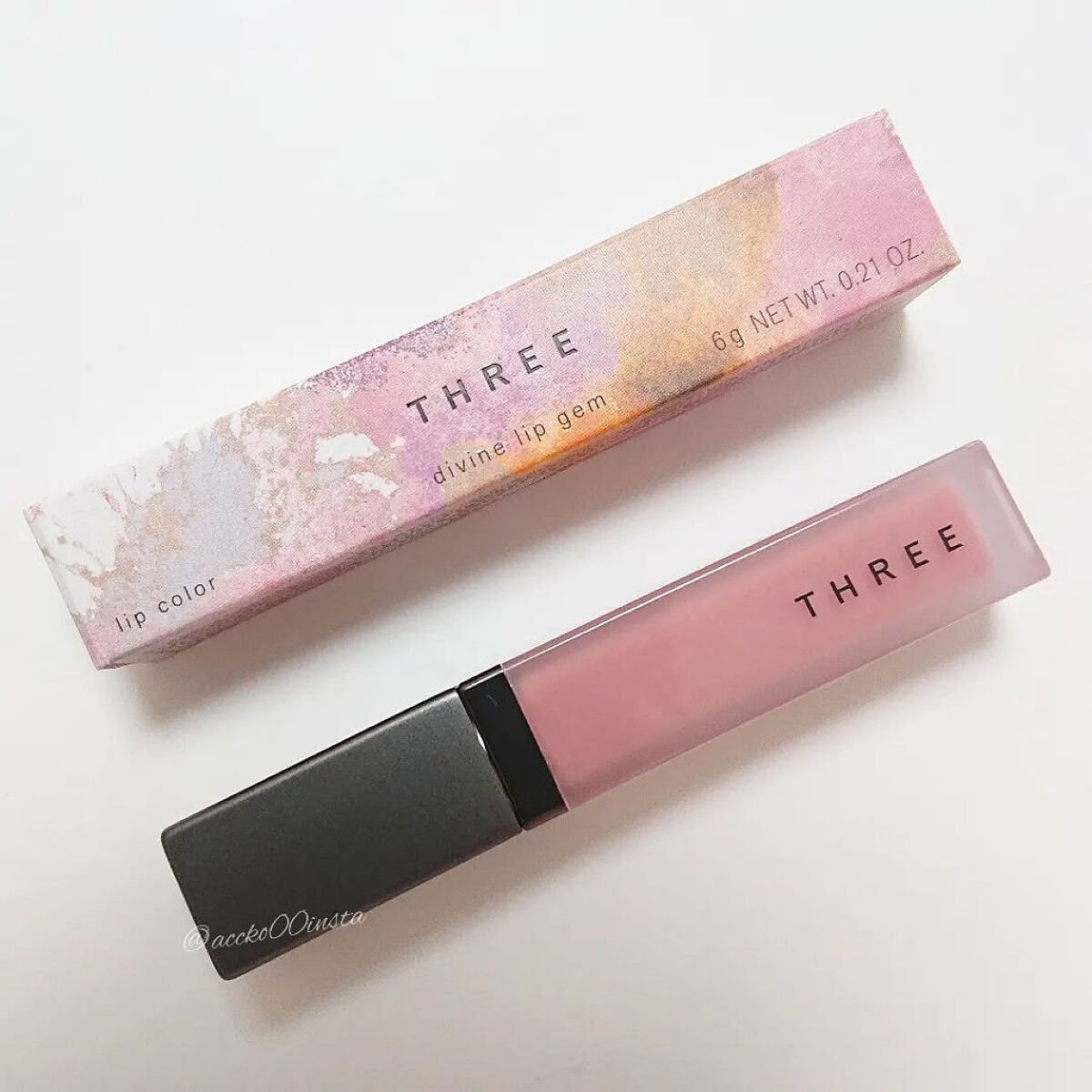 THREE ディヴァインリップジェム X01 BLOOM BOOM/THREE/口紅を使ったクチコミ（1枚目）