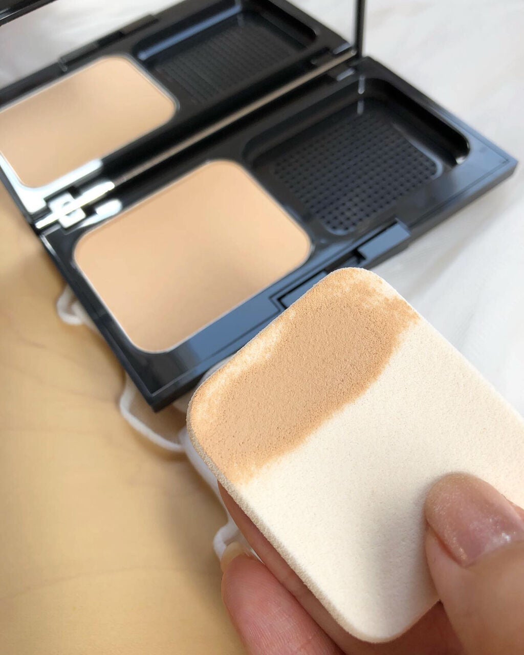 カラーステイ ロングウェア UV パウダー ファンデーション/REVLON/パウダーファンデーションを使ったクチコミ(3枚目)