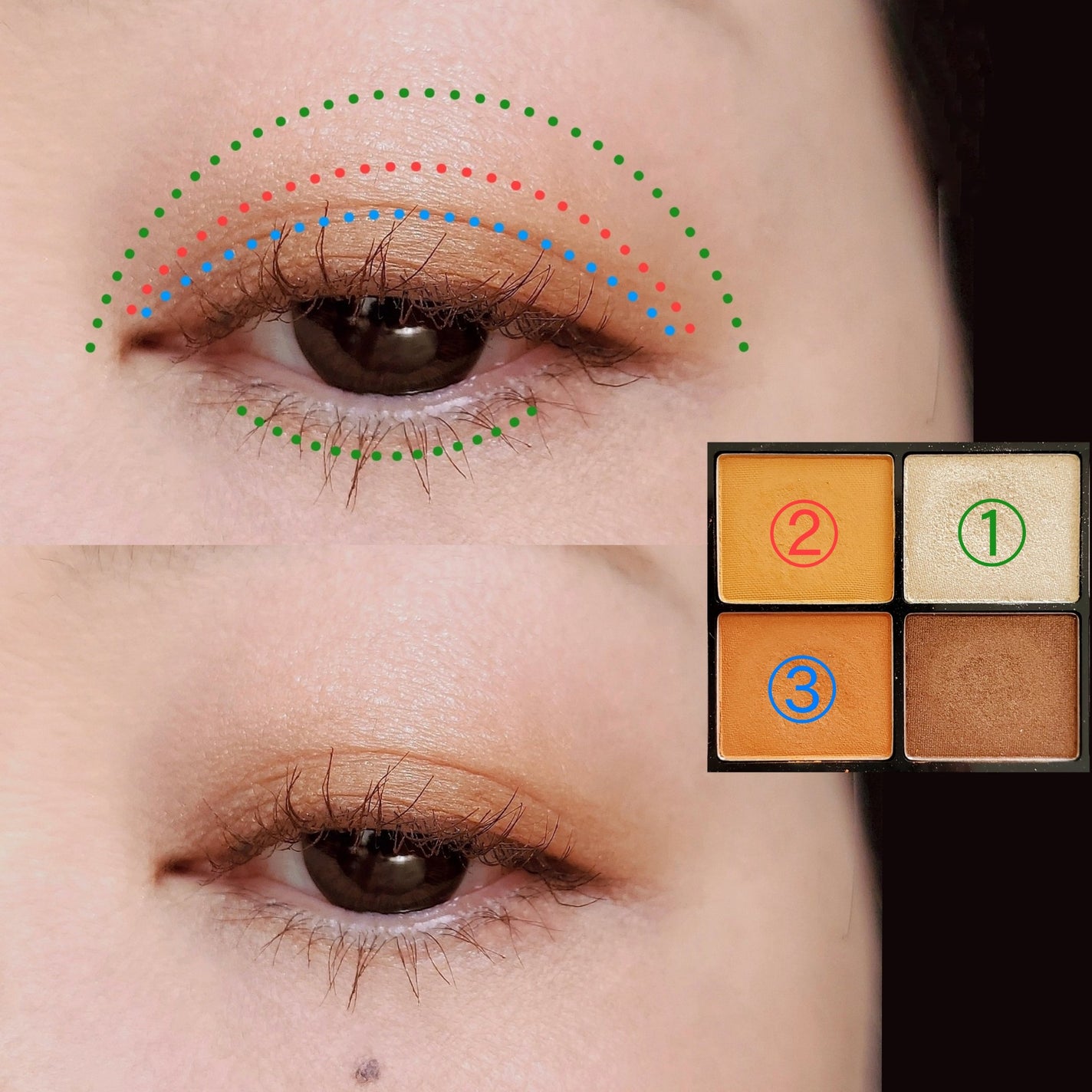 クーピー柄 アイカラーパレット/ステーショナリーコスメ/アイシャドウパレットを使ったクチコミ(4枚目)