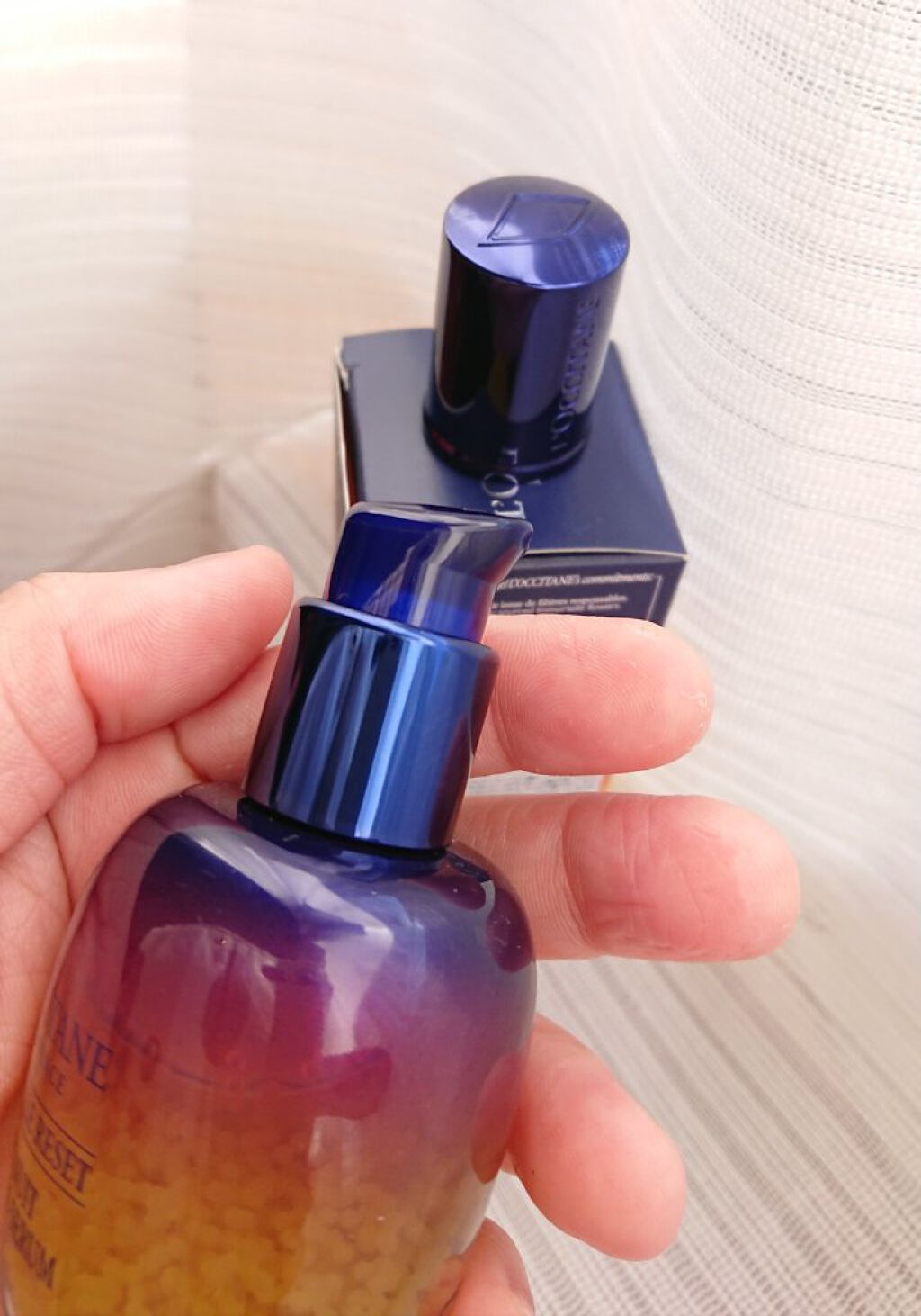 イモーテル オーバーナイトリセットセラム/L'OCCITANE/美容液を使ったクチコミ(3枚目)