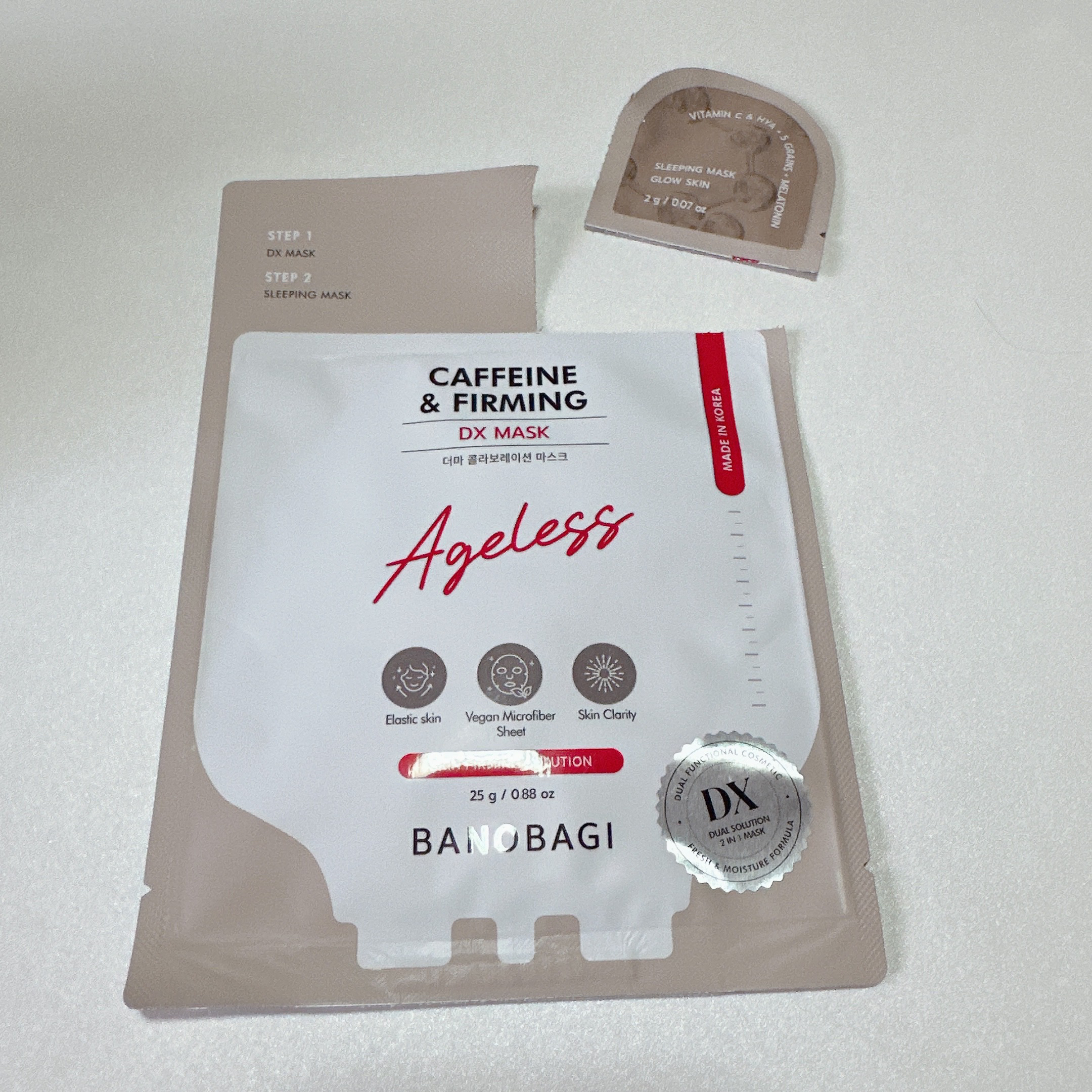 DXマスク カフェイン&ファーミング/BANOBAGI/シートマスク・パックを使ったクチコミ（3枚目）